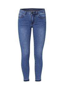 Vila, Damen Jeans 7/8 Skinny Fit, Blau