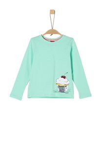 s.Oliver Junior, M&auml;dchen Longsleeve, T&uuml;rkis / Pink / Schwarz / Wei&szlig;