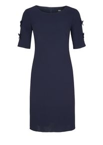 s.Oliver BLACK LABEL, Damen Kleid mit Schleifen-Details, Navy