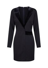 Missguided, Damen Kleid 'Satin Blazer Dress', Schwarz