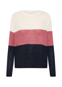 Only, Damen Strickpullover 'GEENA', Blau / Rosa / Wei&szlig;