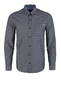 s.Oliver RED LABEL, Herren Twill-Hemd, Hellblau / Schwarz