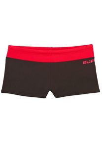 Buffalo, Herren Boxer-Badehose, Rot / Schwarz