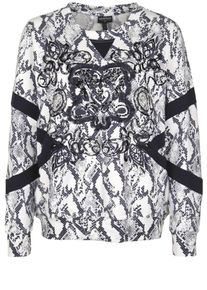 Sportalm Kitzb&uuml;hel, Damen Sweatshirt ZARINA, Schwarz / Wei&szlig;