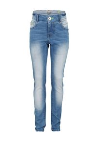 Vingino, M&auml;dchen Skinny-Jeans 'Alexander', Blau / Neongr&uuml;n