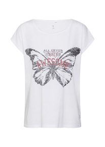 Q/S Designed By, Damen T Shirt, Offwhite