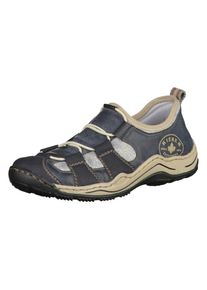 Rieker, Damen Slipper, Blau