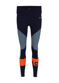 asics, Damen Sport-Hosen 'COLOR BLOCK CROPPED TIGHT 2', Blau / Grau / Orange