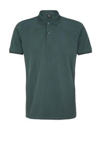 s.Oliver BLACK LABEL, Herren Poloshirt aus Stretch-Piqu&eacute;, Gr&uuml;n
