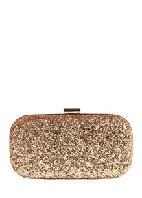 Mascara, Damen Clutch mit Glitter, Rosegold
