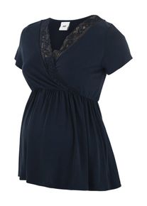 MAMALICIOUS, Damen Shirt 'MLLULU TESS S/S JERSEY TOP NF.', Dunkelblau