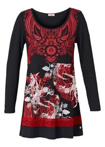 Joe Browns, Damen Longshirt, Rot / Schwarz / Weiß