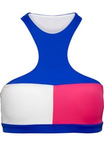 Tommy Hilfiger, Damen Bademode,Dazzling Blue/Pink, Blau / Cranberry / Weiß