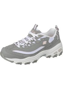 Skechers, Damen Sneaker 'D'Lites Biggest Fan', Grau / Wei&szlig;