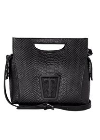 Silvio Tossi, Damen Lederhand- und Schultertasche, Schwarz