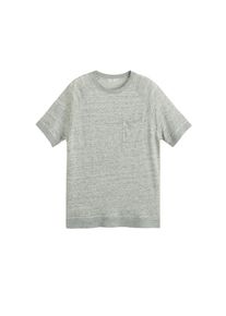 Mango Man, Herren T-shirt 'Tricot', Graumeliert