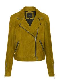 Y.A.S, Damen Grüne Lederjacke, Curry