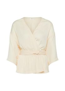 MOSS COPENHAGEN, Damen Wickelshirt, Ecru