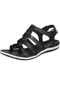 Geox, Damen Sandalen 'D SANDAL VEGA', Schwarz / Wei&szlig;
