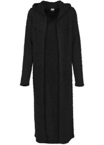 Urban Classics, Damen Hooded Feather Cardigan, Schwarz