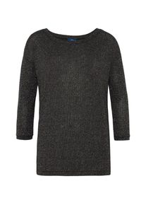 Tom Tailor, Damen Strickpullover, Schwarz / Silber