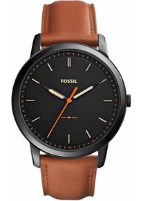 Fossil, Herren Quarzuhr 'THE MINIMALIST 3H, FS5305', Braun / Schwarz
