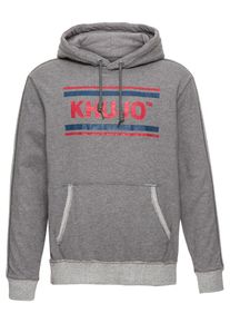 Khujo, Herren Kapuzenpullover 'Viggo', Grau / Rot
