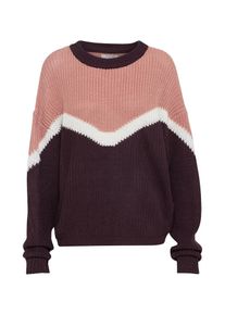 Pieces, Damen Pullover 'PCKAREN LS KNIT', Weinrot