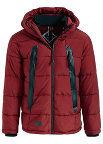 Khujo, Herren Jacke 'MAST', Rot / Schwarz