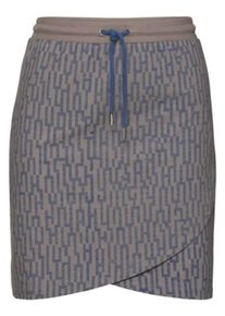 SheeGOTit, Damen Jerseyrock, Dunkelblau / Hellbraun