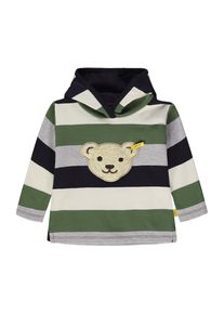 Steiff, Kapuzenpullover, Beige / Grau / Grasgr&uuml;n / Wei&szlig;