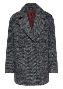 Only, Damen Mantel, Grau / Schwarz