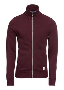 Tom Tailor, Herren Sweatjacke 'basic stand-up sweatjacket', Rotviolett
