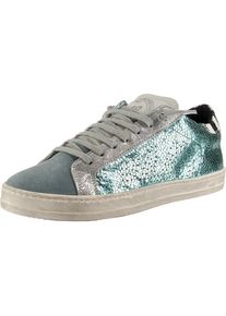 P448, Damen Sneakers Low, Grau / Petrol