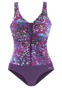 Lascana, Damen Badeanzug, Hellblau / Lila / Dunkellila / Rosa