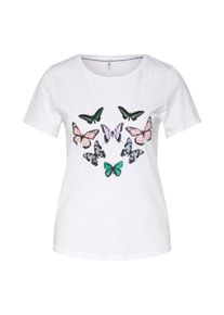 Only, Damen Shirt 'onlBONE', Weiß