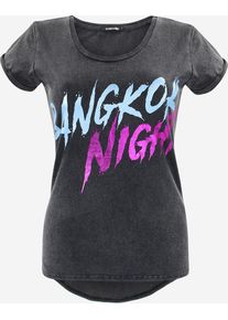 Trueprodigy, Damen T-Shirt 'Bangkok Nights', Mischfarben / Schwarz