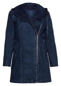 sheego Denim, Damen Jeansjacke, Dunkelblau