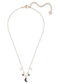 Swarovski, Damen Kette 'Duo Moon 5429737', Rosegold / Schwarz / Weiß