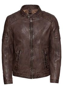 Gipsy, Herren Lederjacke 'Cave', Dunkelbraun