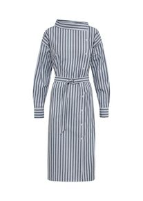 EDITED, Damen Kleid 'Agnes', Blau / Navy / Weiß