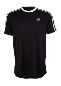 Under Armour, Herren Sport-Shirts 'UNSTOPPABLE STRIPED', Schwarz / Weiß