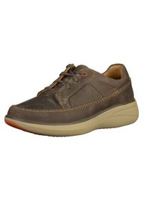 Clarks, Herren Halbschuhe, Kitt / Brokat / Neonorange