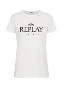 Replay, Damen T-Shirt, Schwarz / Weiß