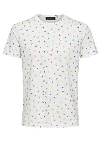 Selected Homme, Herren T-Shirt, Wei&szlig;