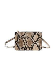 Violeta by Mango, Damen Tasche 'Meca', Nude / Dunkelbraun