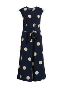Vila, Damen Jumpsuit, Nachtblau / Wei&szlig;