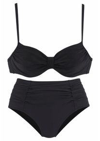 Lascana, Damen Bikini, Schwarz