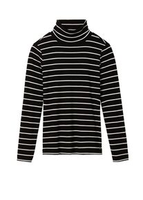 Sandwich, Damen Pullover, Schwarz / Wei&szlig;
