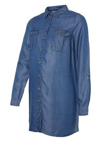 MAMALICIOUS, Damen Tunika, Blue Denim